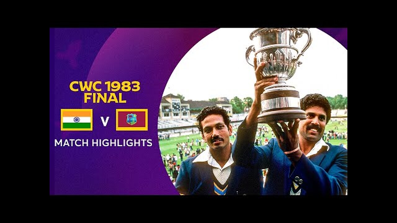 Cricket World Cup 1983 Final_ India v West Indies _ Match Highlights