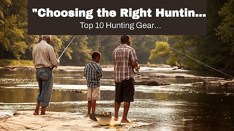 "Choosing the Right Hunting Gear: A Guide for Beginners" for Dummies