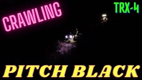 Pitch black Traxxas Crawling