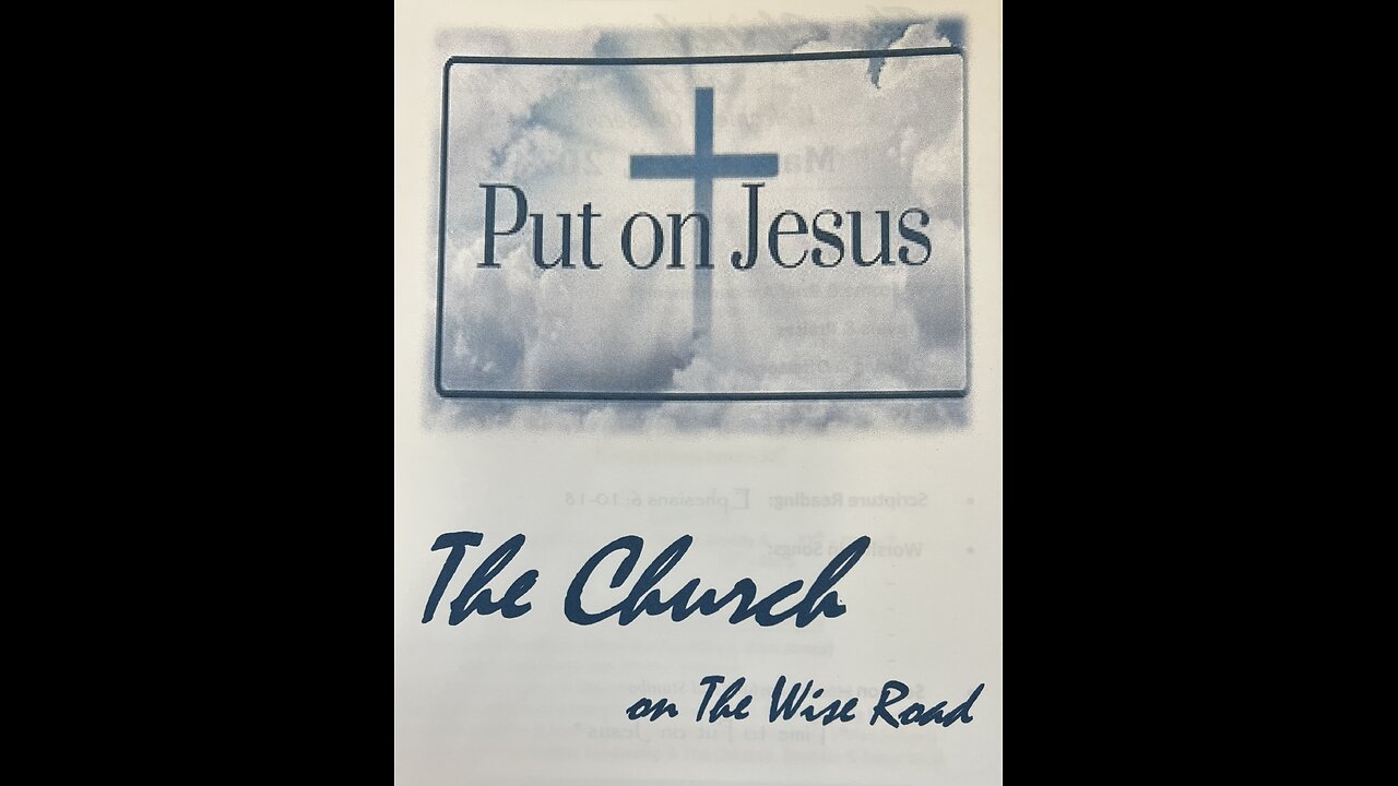 Time to Put on Jesus