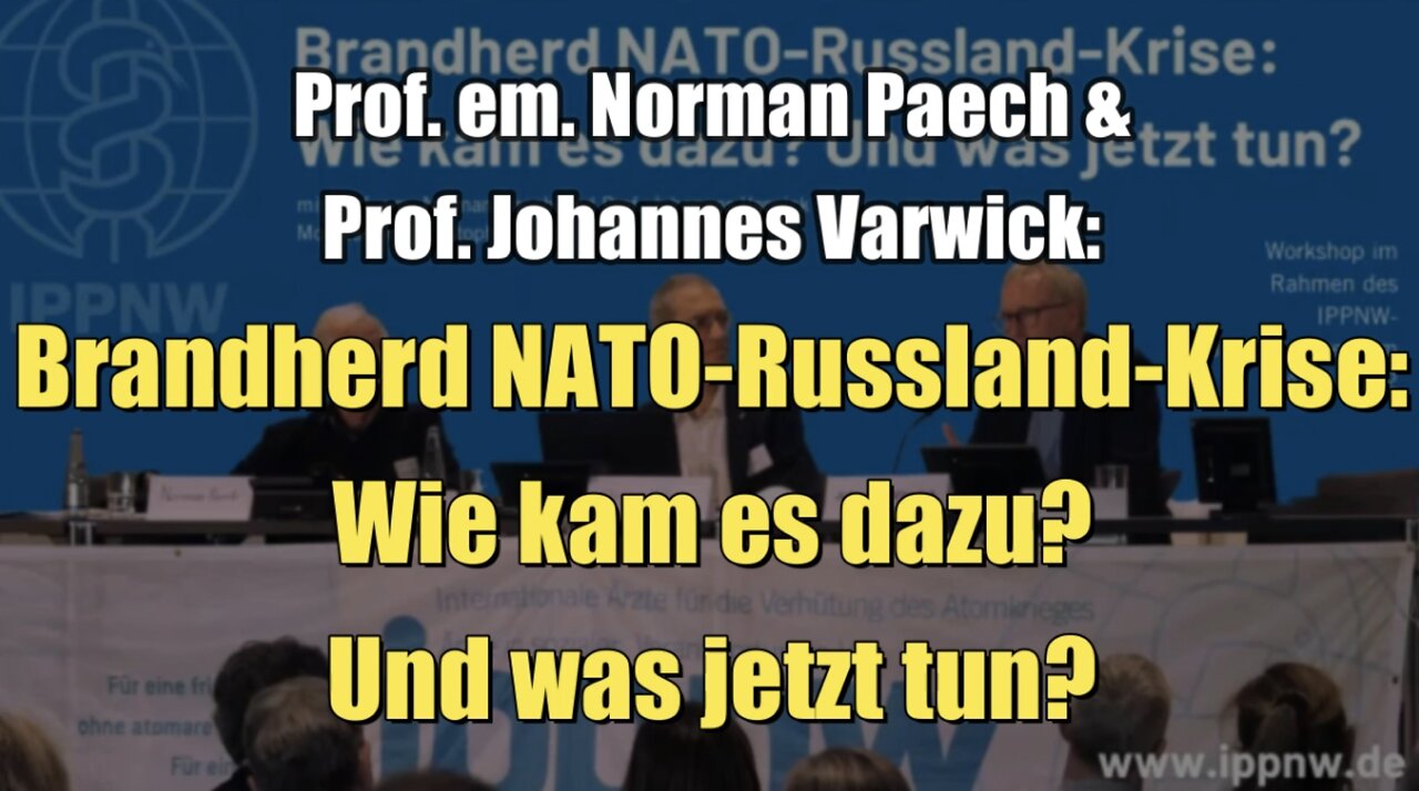 Prof. Norman Paech & Prof. Johannes Varwick: Brandherd NATO-Russland-Krise (13.05.2022)