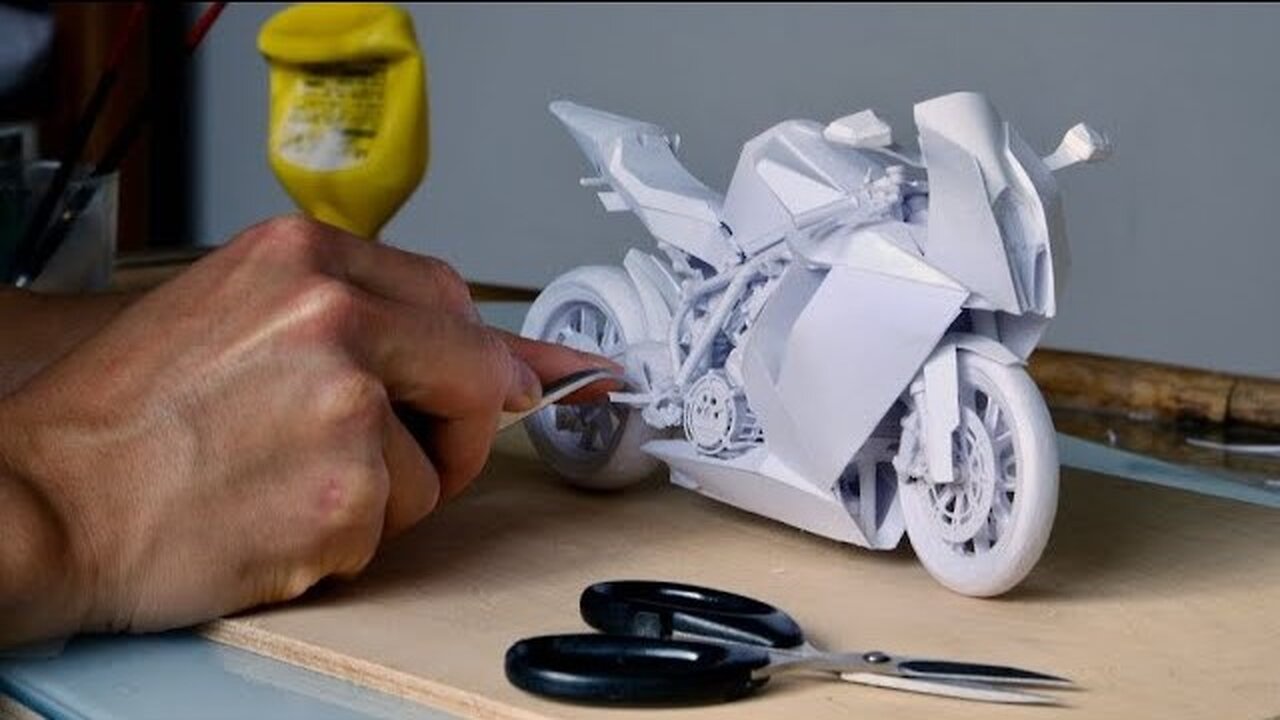 How to make Building A Model Bike Out Of Paper | Diy Paper Bike 2022 🚲