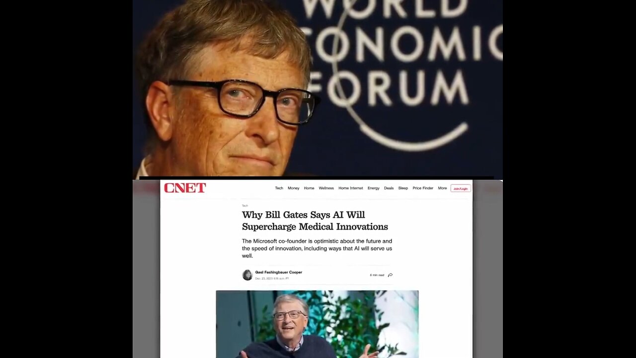 ️Bill Gates (CLONE) AI plan to install global WEF leaders in 2024‼️