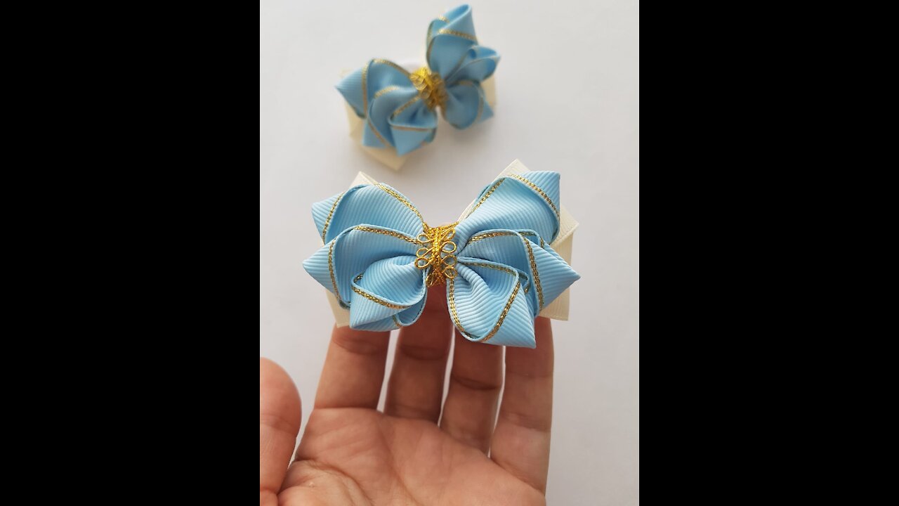 Delicate Ribbon Hair Bow || Hair Accessories