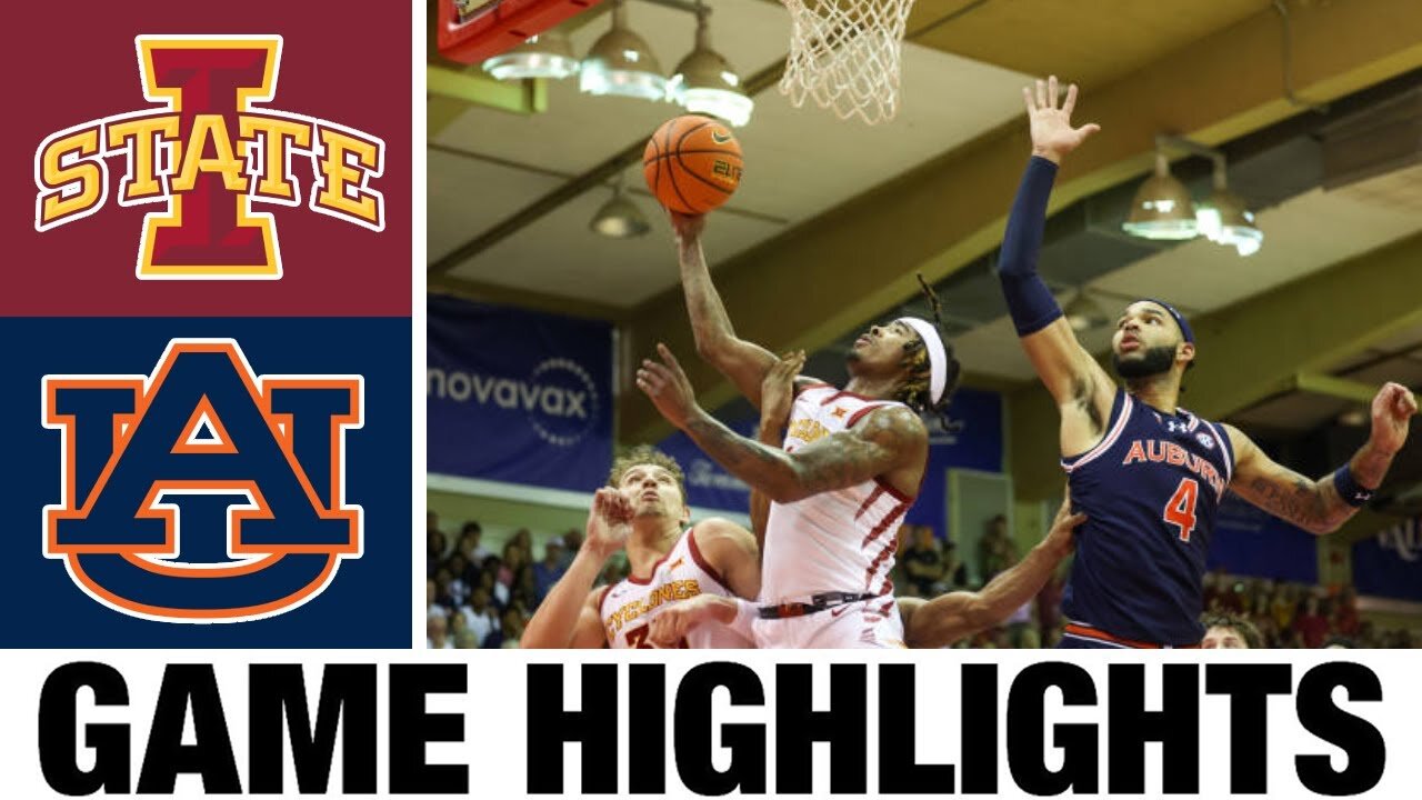 #4 Auburn vs #5 Iowa State Highlights🏀NCAA Men's Basketball🏀2024 College Basketball