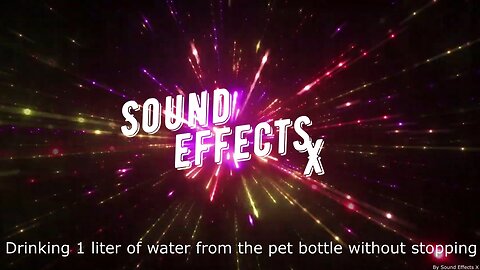 Drinking 1 liter of water from the pet bottle without stopping [Sound Effects X]