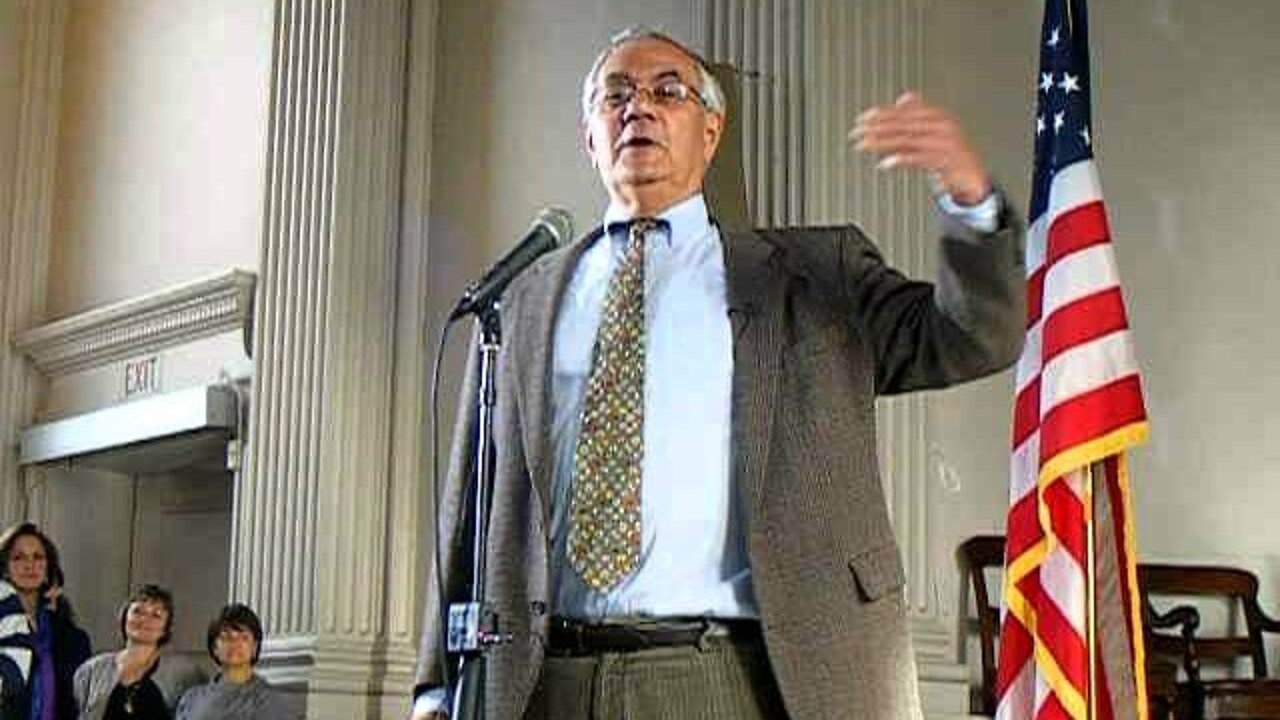 Barney Frank Cheers the thought of Newt as GOP nominee and on Romney Flip flops.AVI