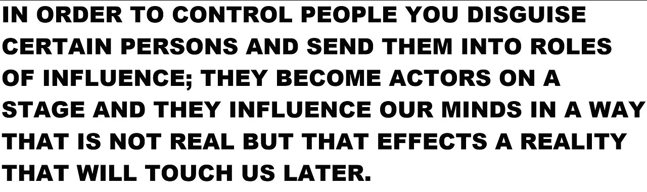 Script The Scenario To Cover the Real Event That The Scenario Will Effect In The Future, Globalist Think Tank