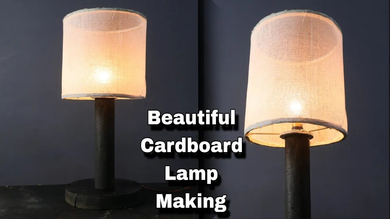 Transform Cardboard into a Beautiful Lamp.