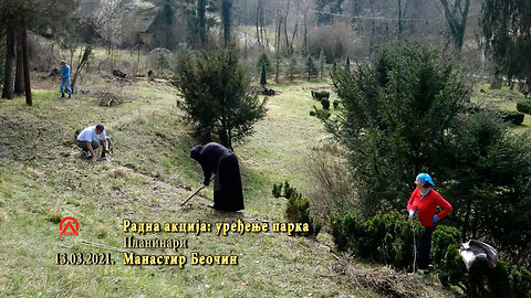 20210313.1 Manastir Beočin, uređenje parka