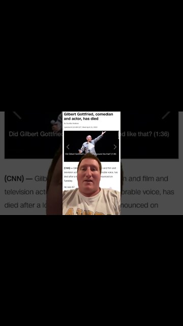 NEWS FLASH: Gilbert Gottfried Passes Away (The Aflac Duck Has Left Us)