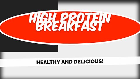 High Protein Breakfast