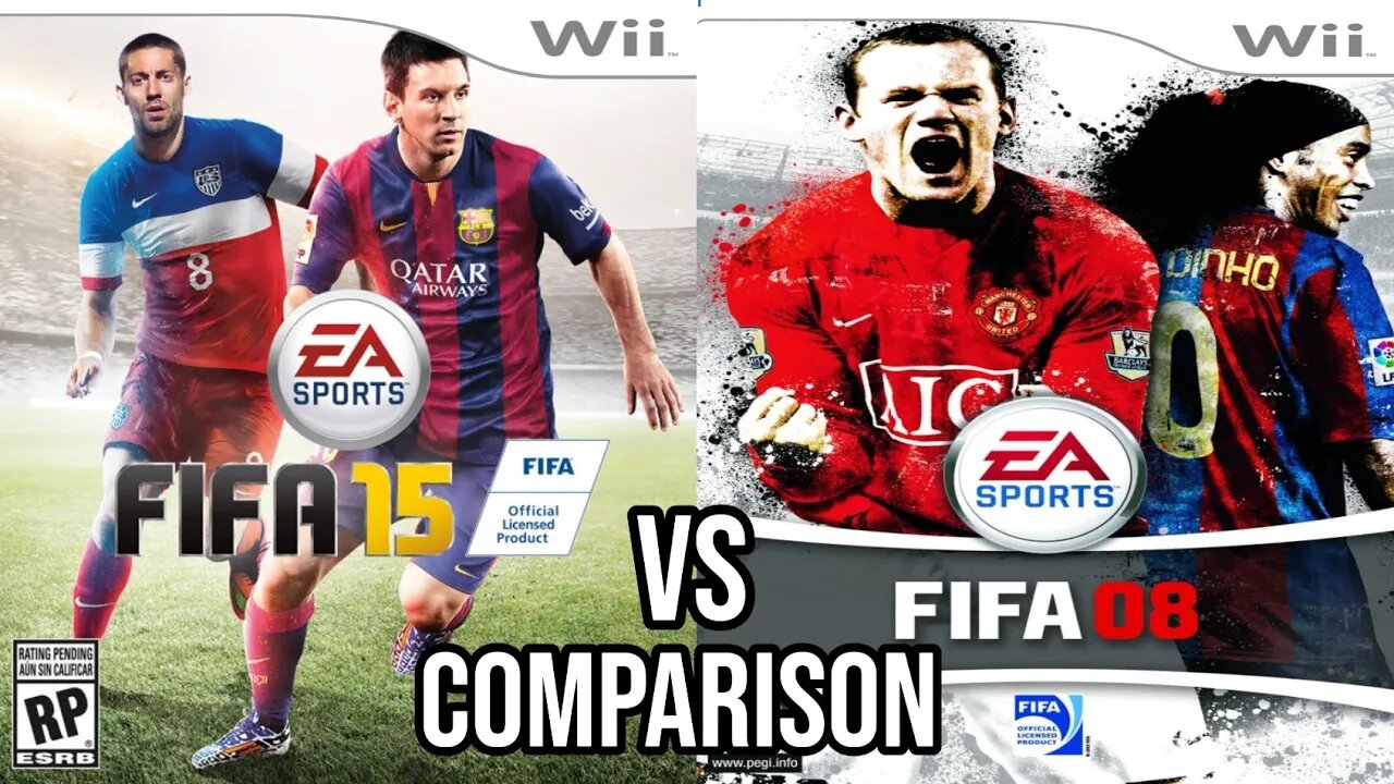 FIFA 15 Vs FIFA 08 Nintendo Wii