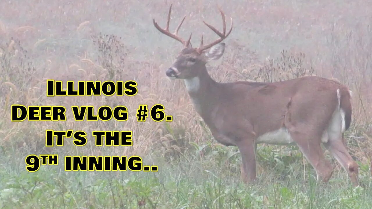 Illinois archery-Kapper deer vlog #6! It's the 9th inning on a beautiful clover plot...