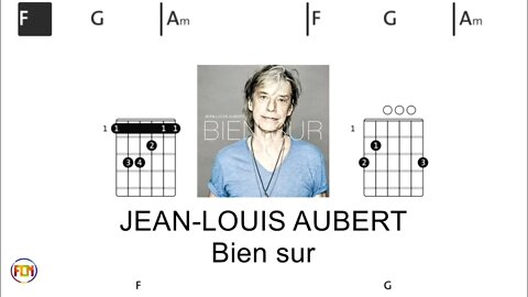 JEAN LOUIS AUBERT Bien sur - (Chords & Lyrics like a Karaoke) HD