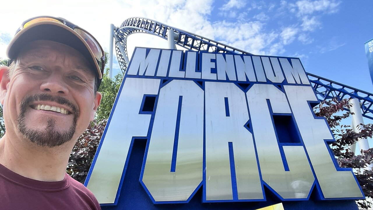 Off Ride Footage of MILLENNIUM FORCE at CEDAR POINT, Sandusky, Ohio, USA