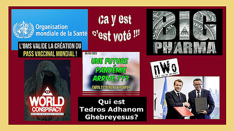 L'OMS, au-dessus des états et maître absolu des pandémies sur 179 pays... Le "Pare-Feu" des élites contre les peuples ... (Hd 720)