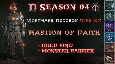 Diablo 4 - S04 - Rapid Fire Bastion of Faith NMD 100 (Monster Barrier)