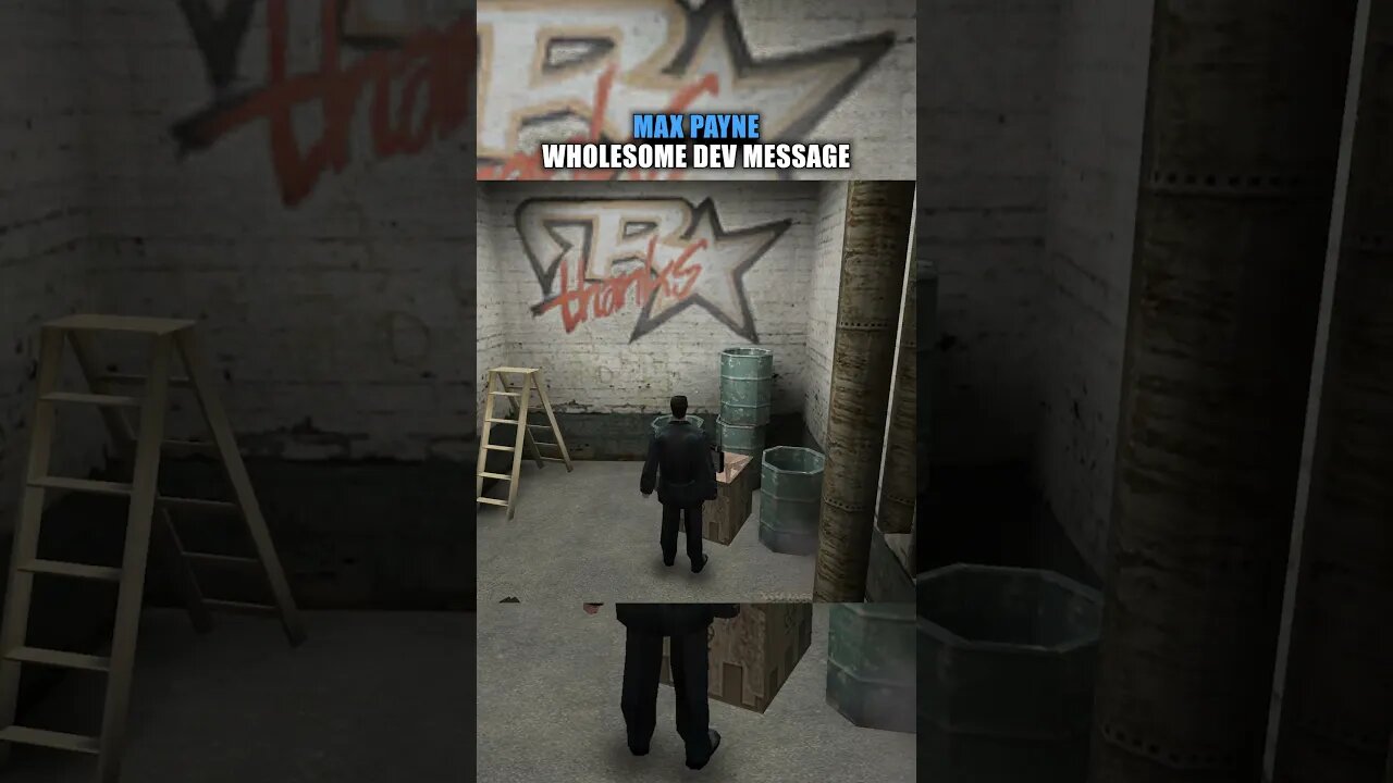 Wholesome Developer Message Easter Egg in Max Payne