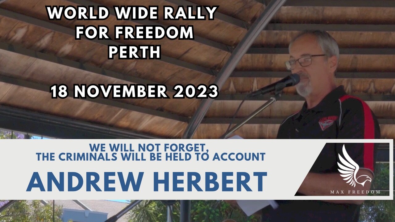 We will not forget, The criminals will be held to account - Andrew Herbert