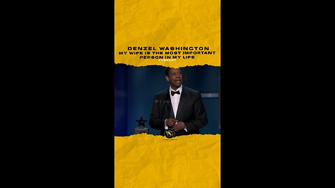 #denzelwashington My wife is the most important person in my life. 🎥 @tntdrama