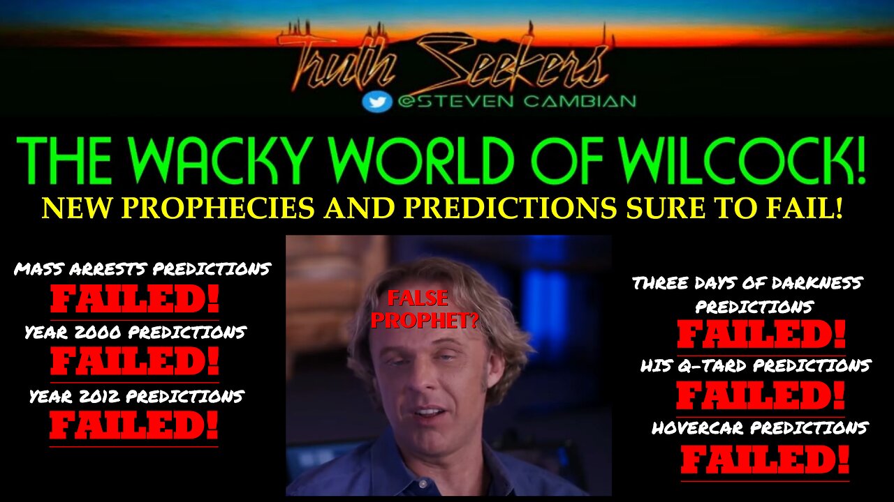 David Wilcock : FALSE PROFIT! New prophecies and predictions sure to fail!