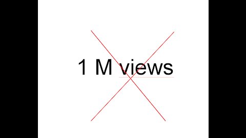 this video will not get 1M views