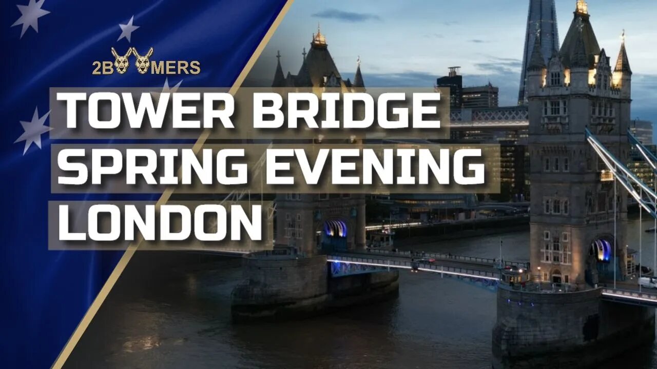 4K TOWER BRIDGE ON A SPRING EVENING BY DRONE DJI MINI 3 PRO #djimini3pro #drone