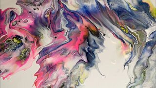 Gorgeous Spring Time Inspired! Fluid Art Dutch Pour #Short