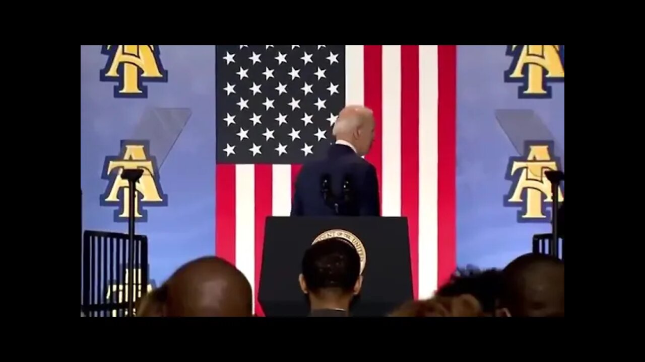 Joe Biden Turns and Shakes Hands With Nobody Twice