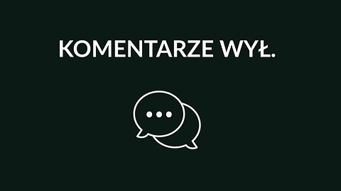 YouTube: komentarze wyłączone · komunikacja poza platformą