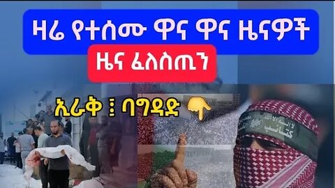 #ዜና የእለተ ጅሙአ ዋና ዋና መረጃዎች #abelbirhanu #fetadaily #መረጃ #palestine #አዲስ_አበባ #ባህርዳር #ጎንደር #አዲስ #ድንቅልጆች