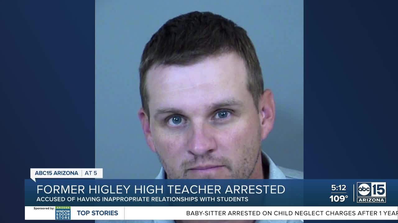 Former Gilbert high school teacher arrested for alleged inappropriate relationship with student