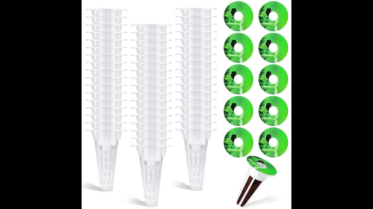 50pcs Grow Basket Replacement- Seed Pod Basket Compatible with Grow Sponge Plant Growing Contai...