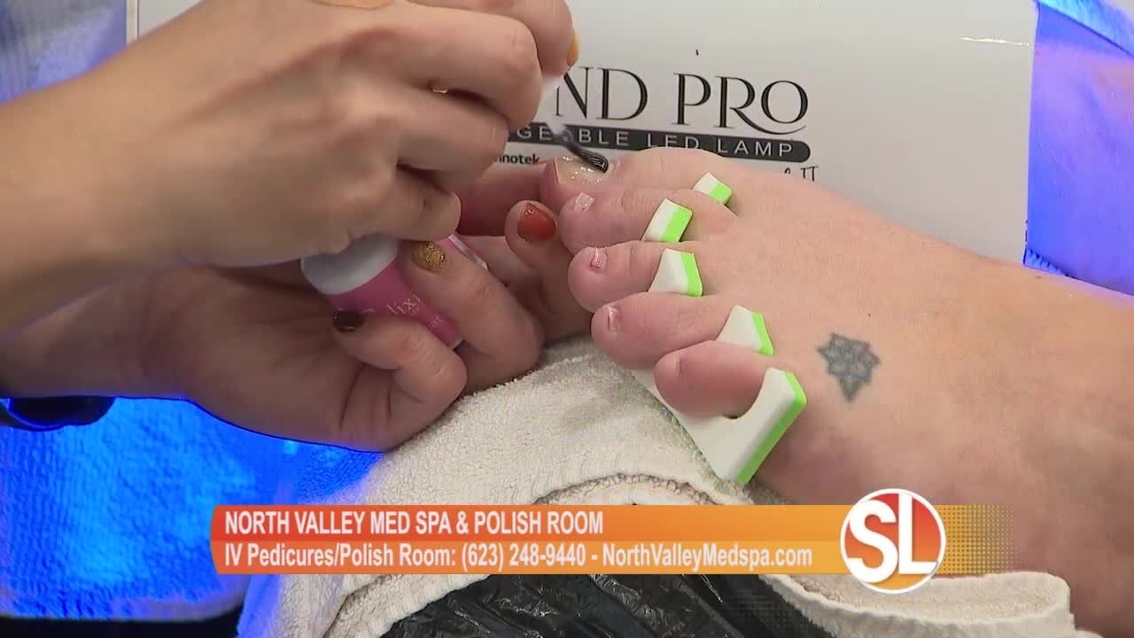 North Valley MedSpa and Polish Room: One-of-a-kind IV therapy with your deluxe pedicure!