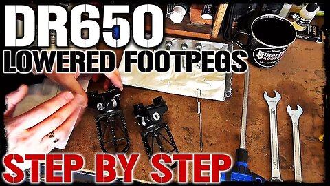 DR650 ProCycle Lowered Foot Pegs Install