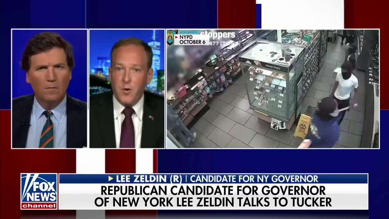 Rep Lee Zeldin reacts to new polling showing him leading incumbent Gov Kathy Hochul