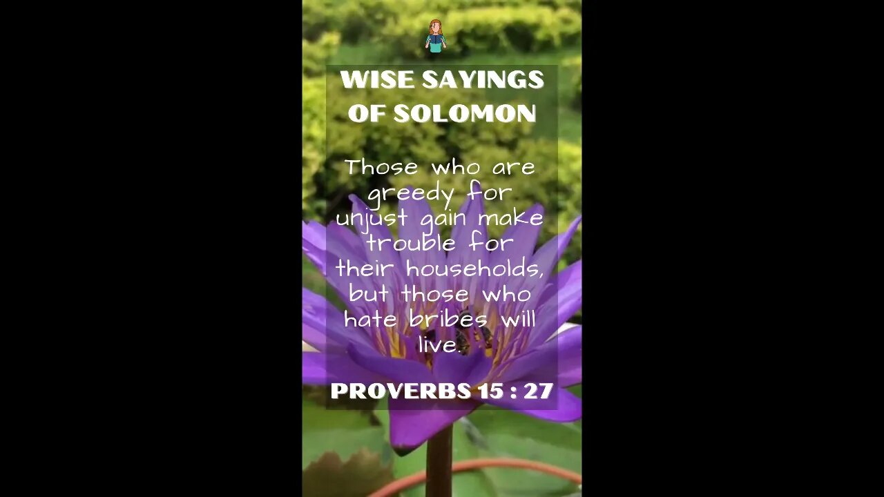 Proverbs 15:27 | NRSV Bible | Wise Sayings of Solomon