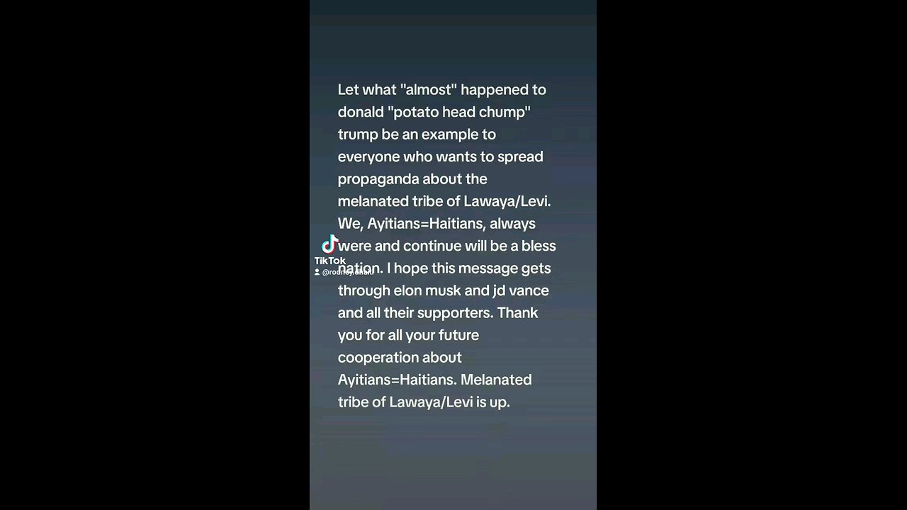 Ayiti is up, spread propaganda and The MOST HIGH will send your own people after you.