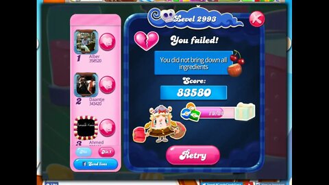 Candy Crush Level 2993 Talkthrough, 24 Moves 0 Boosters