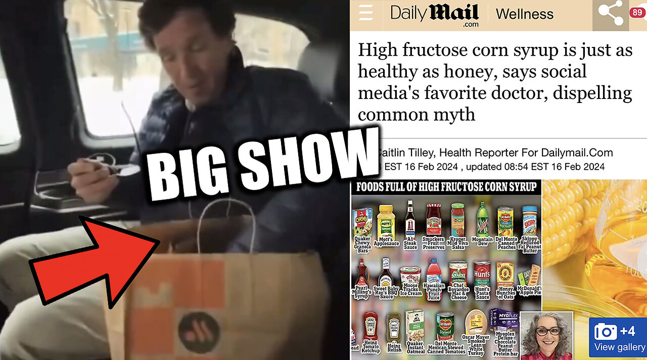 Tucker Carlson Talks GMO Ban In Russia, American Food Headlines, Trump Sneakers & Fani Willis Drama!