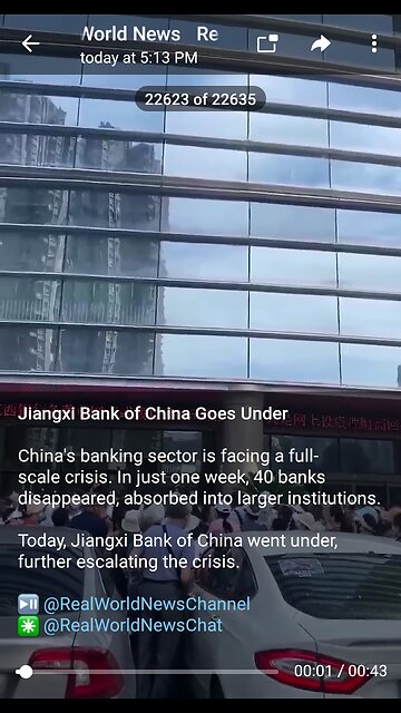 News Shorts: Jiangxi Bank of China Goes Under