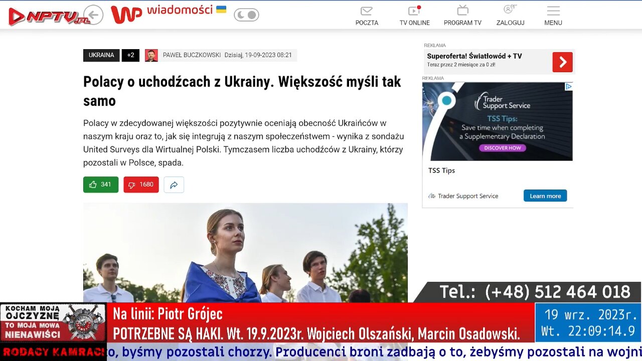 POTRZEBNE SĄ HAKI - Olszański, Osadowski NPTV (19.09.2023)