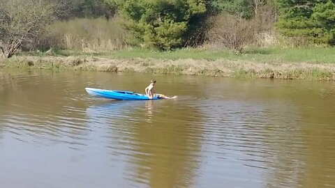 how to bring back a kayak when you do not have a paddle.