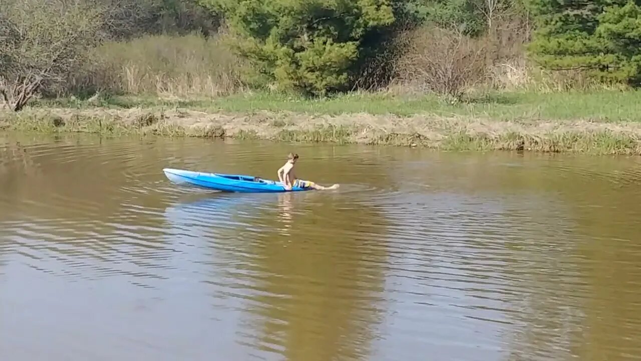 how to bring back a kayak when you do not have a paddle.