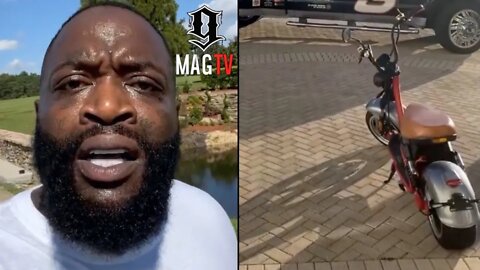 Rick Ross Shocked His New Scooter Has An Alarm! 📢