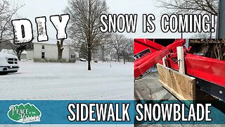 DIY Sidewalk Snow blade with RK25 - E125