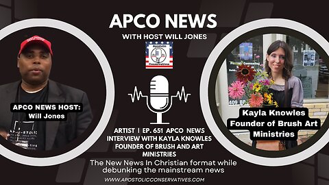 Artist | Ep. 651 APCO News INTERVIEW with Kayla Knowles Founder of Brush and Art Ministries