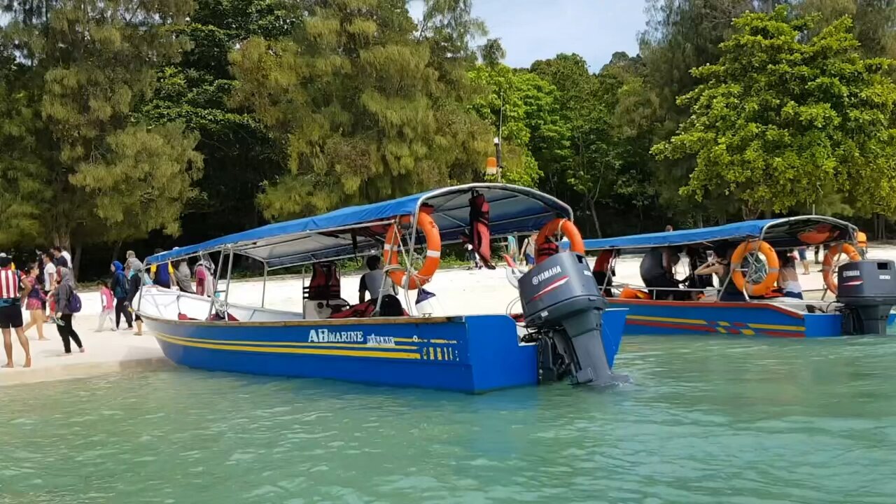 Beautiful Lake View With our Lake Passengers Boat Commercial Boat