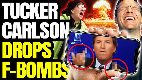 Tucker Drops F-Bombs, Flips Bird At Libs In Hysterical New Leaked Video